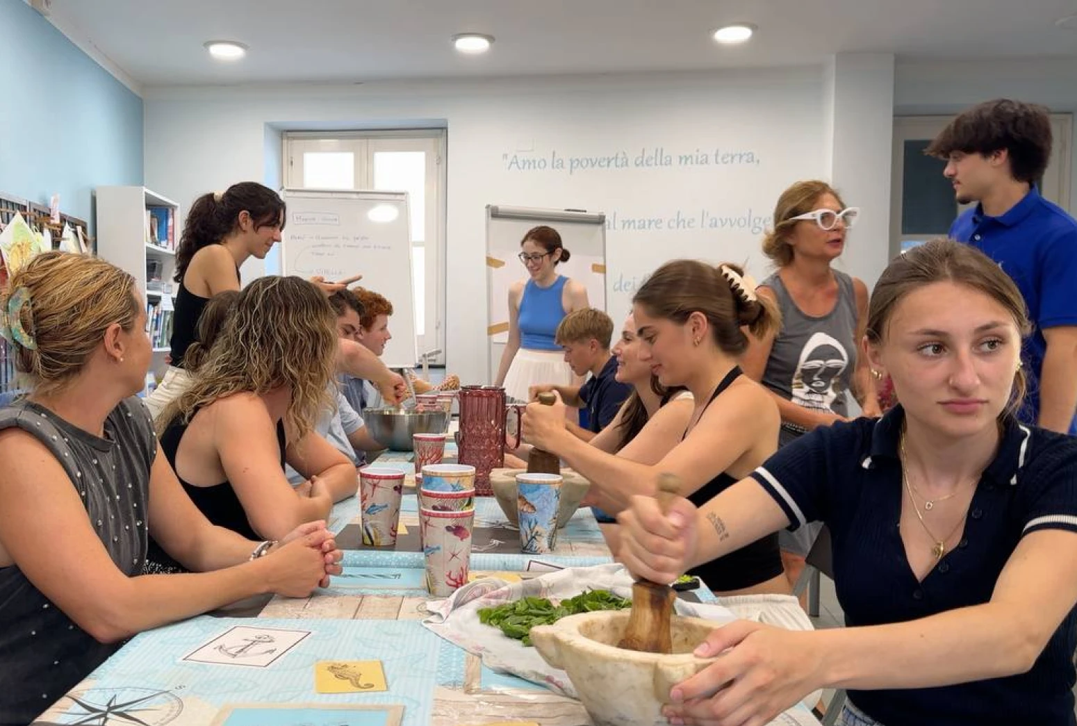 Gap yeat students during a cooking activity