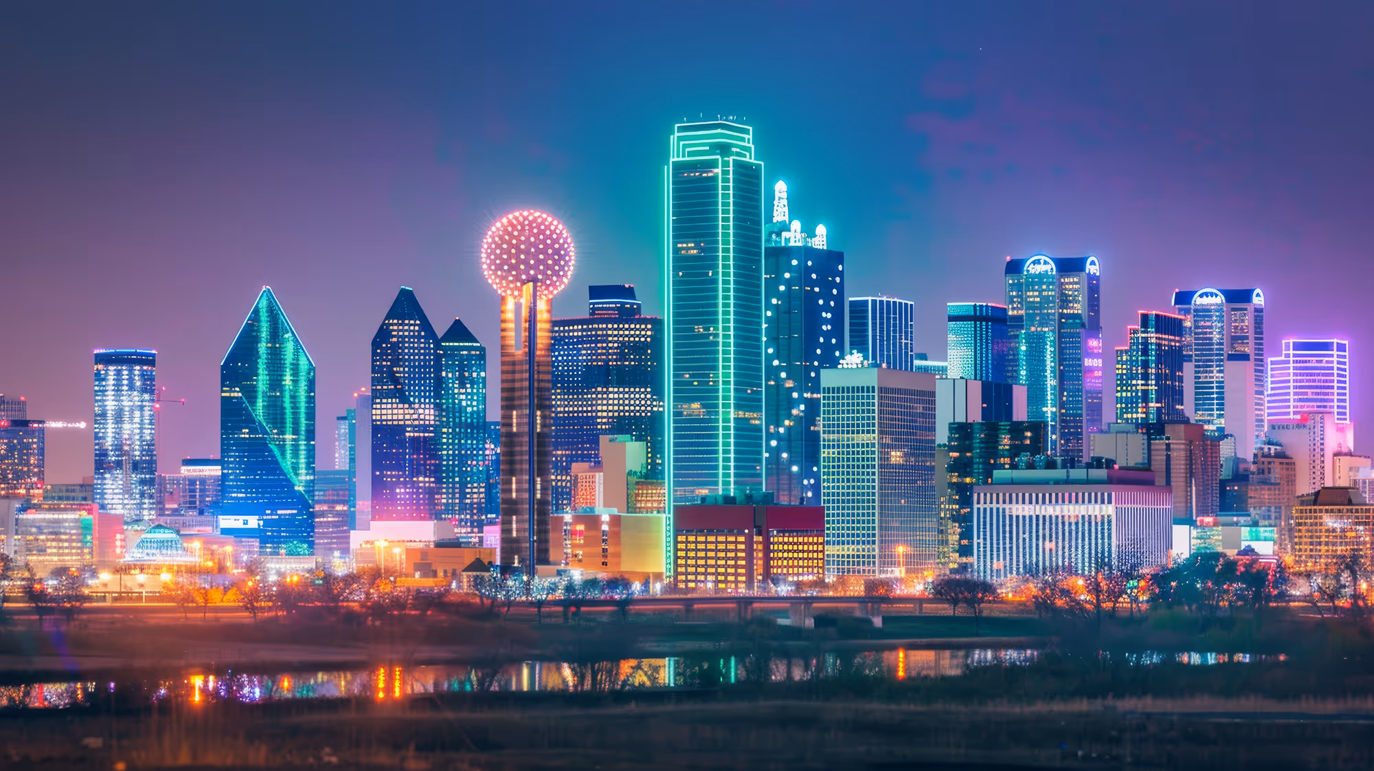 Dallas Skyline at night