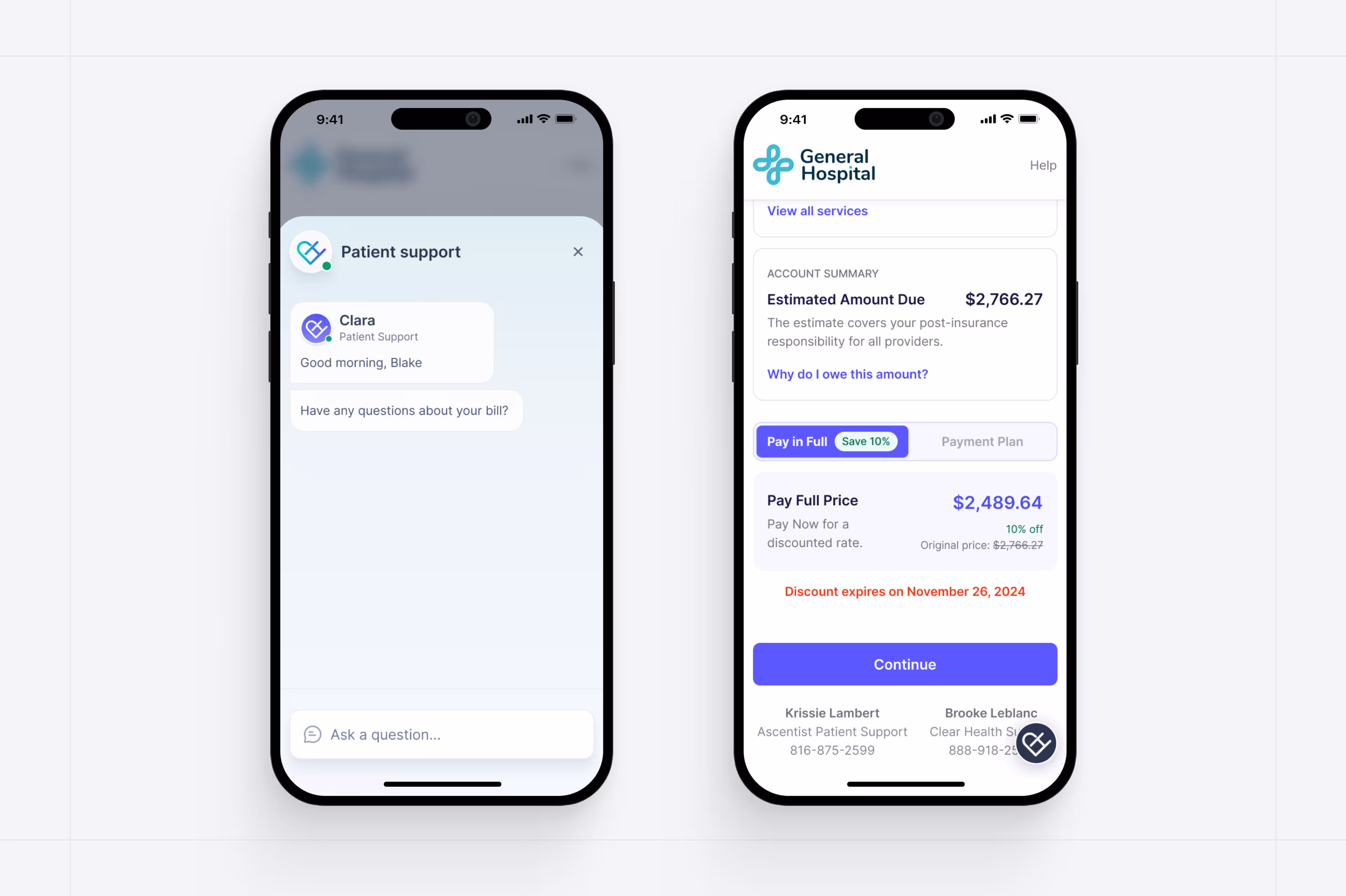 AI chatbot mobile mockup