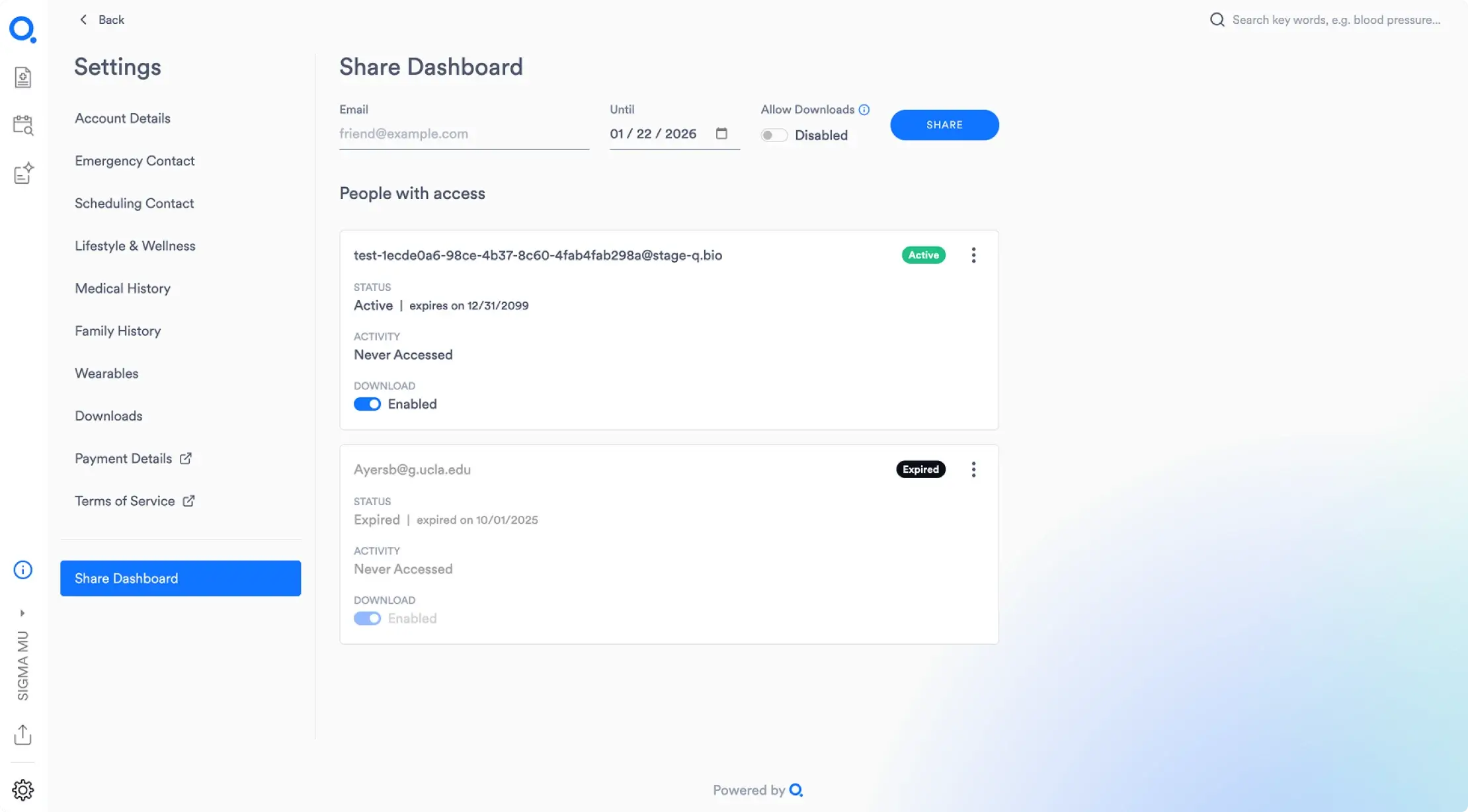 Download & Share Results