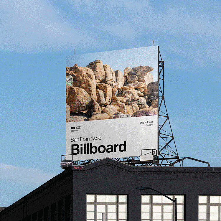 Gif of Stay In Touch Supply mockups