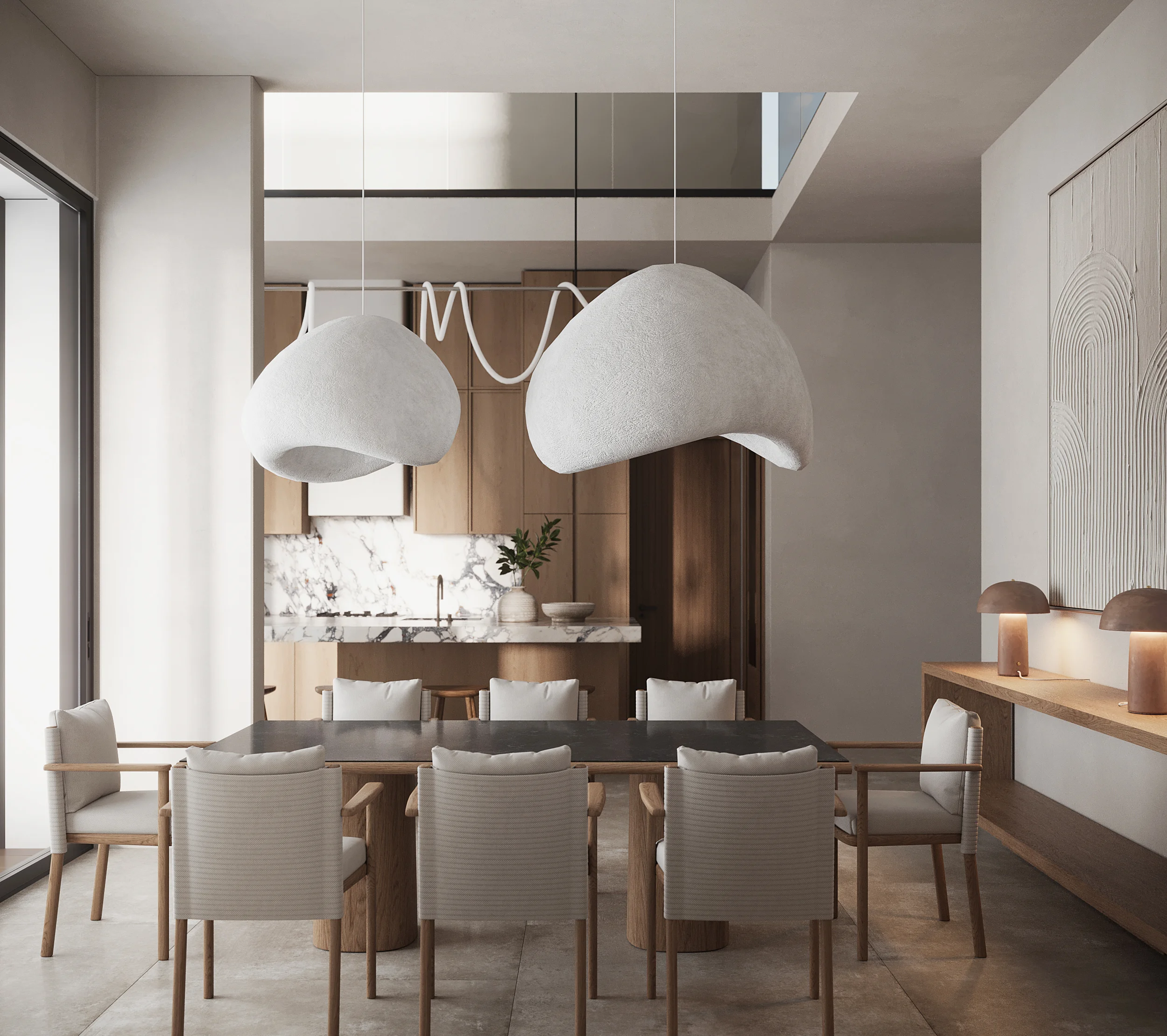 Natural elements and a focus on luminous spaces define our design philosophy.