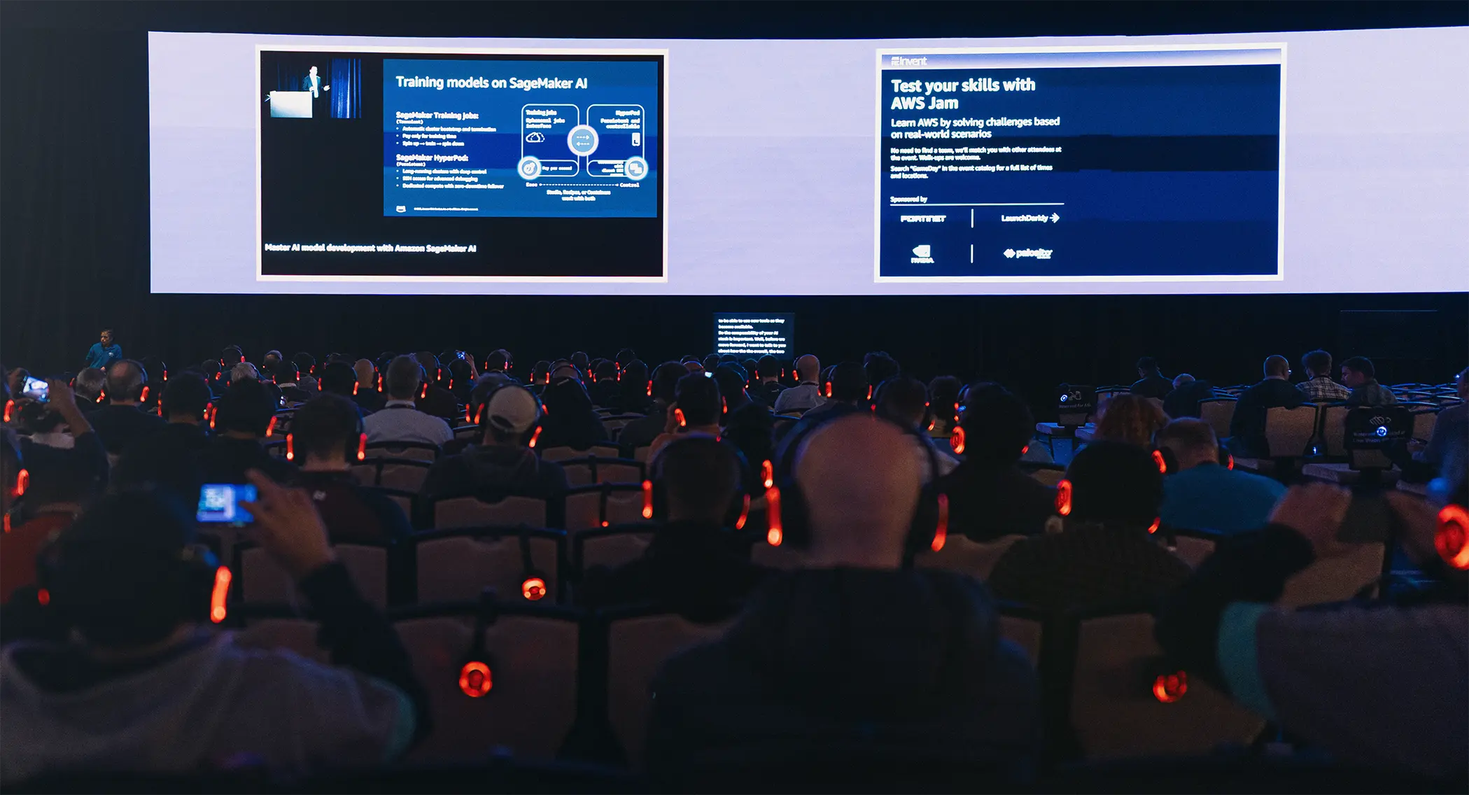 Corporate breakout training session during a live conference event