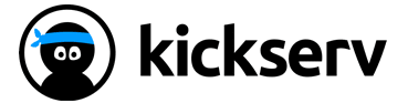 a black and white logo with the words kickserv representing a construction business focused on labor management and workforce tracking