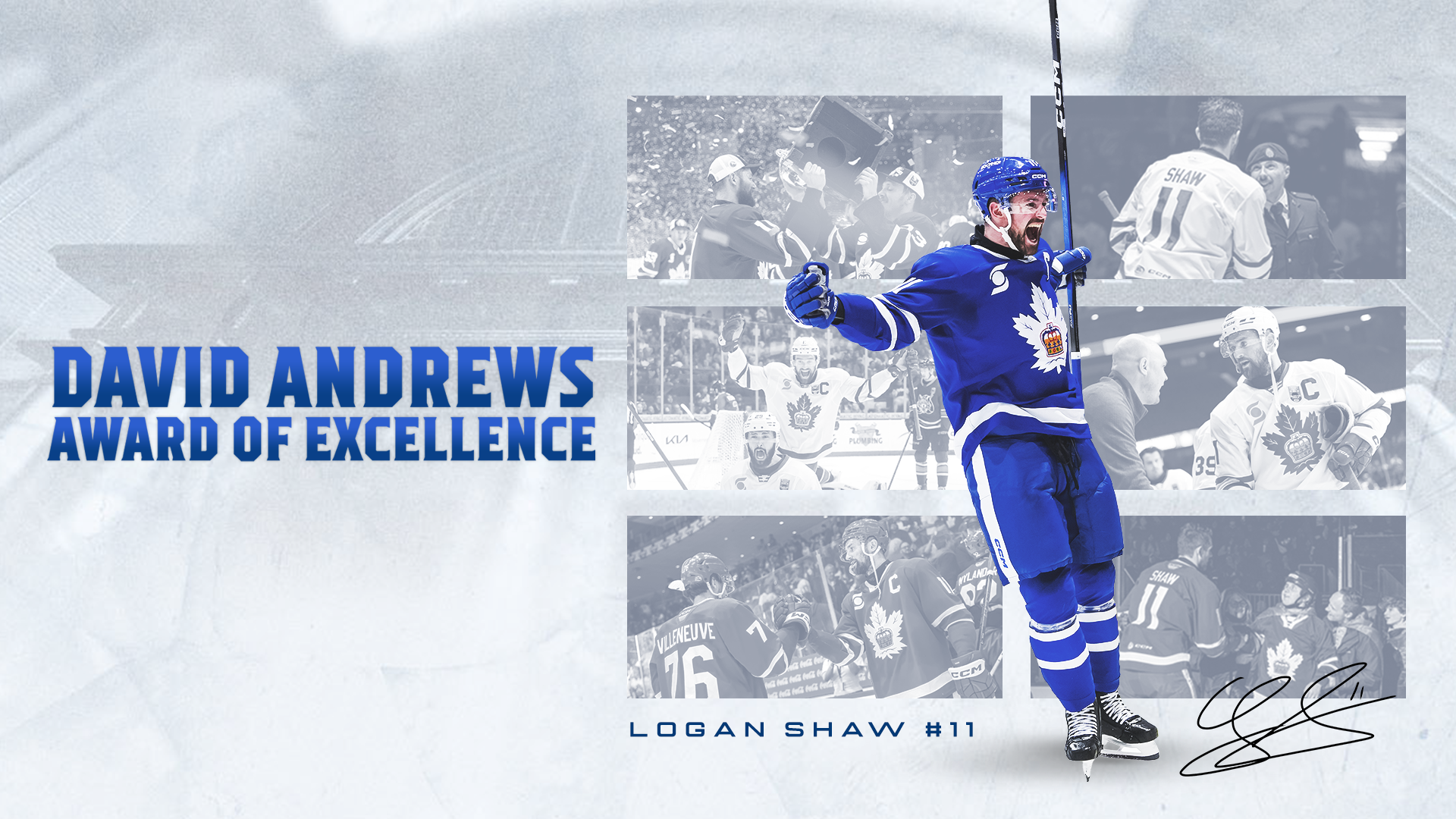 LOGAN SHAW NAMED 2025-26 RECIPIENT OF DAVID ANDREWS AWARD OF EXCELLENCE