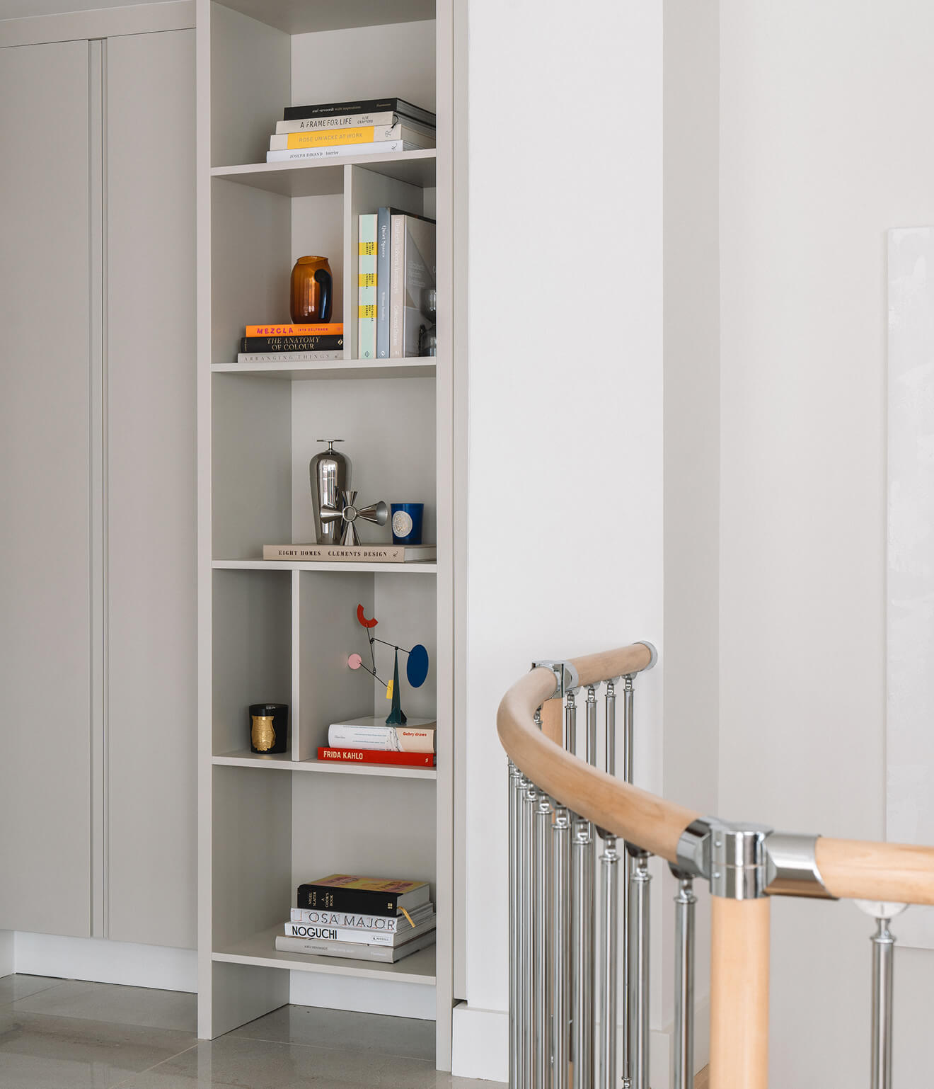 Another portrait image showing interior designed space