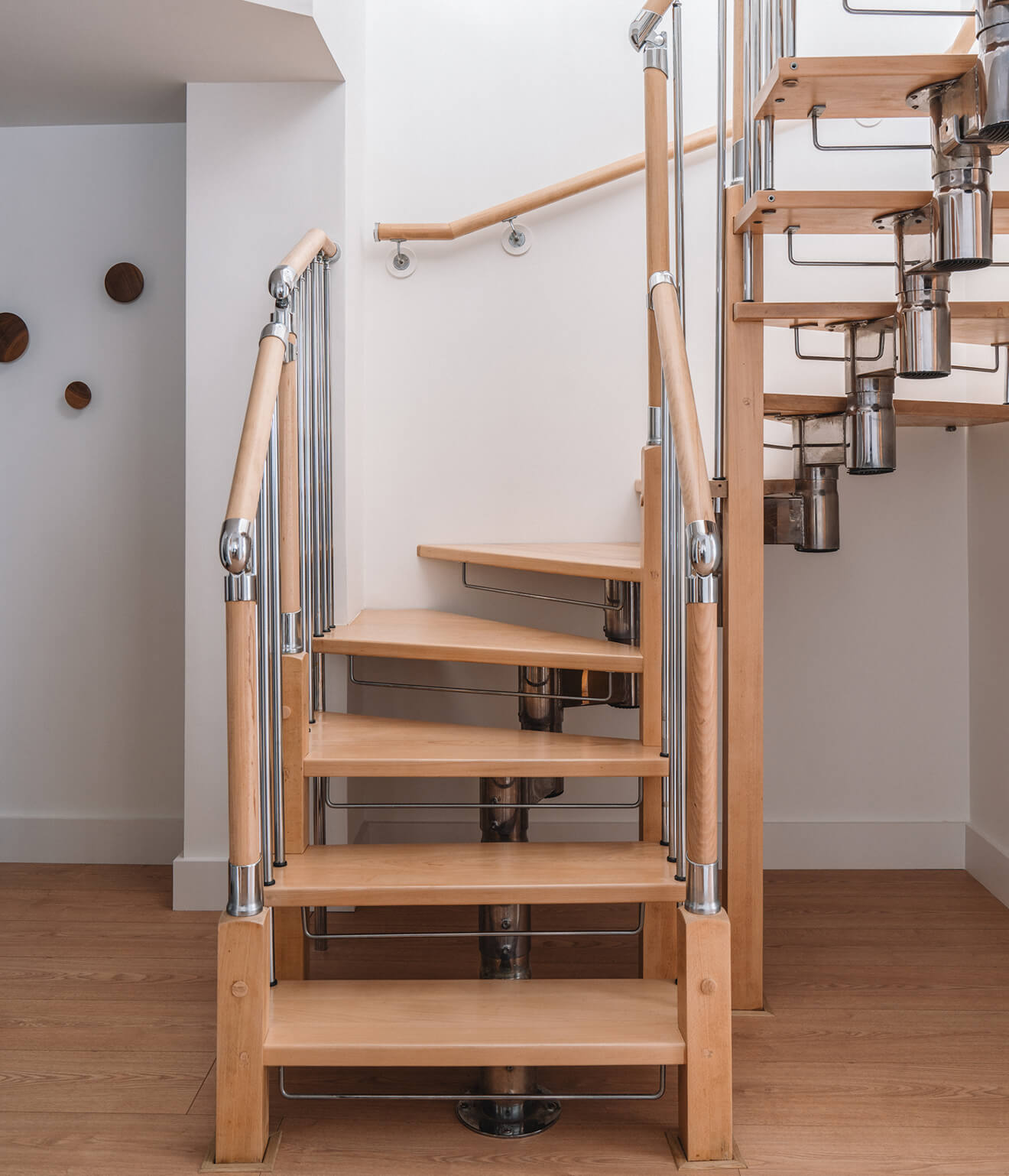 Portrait image showing interior designed space