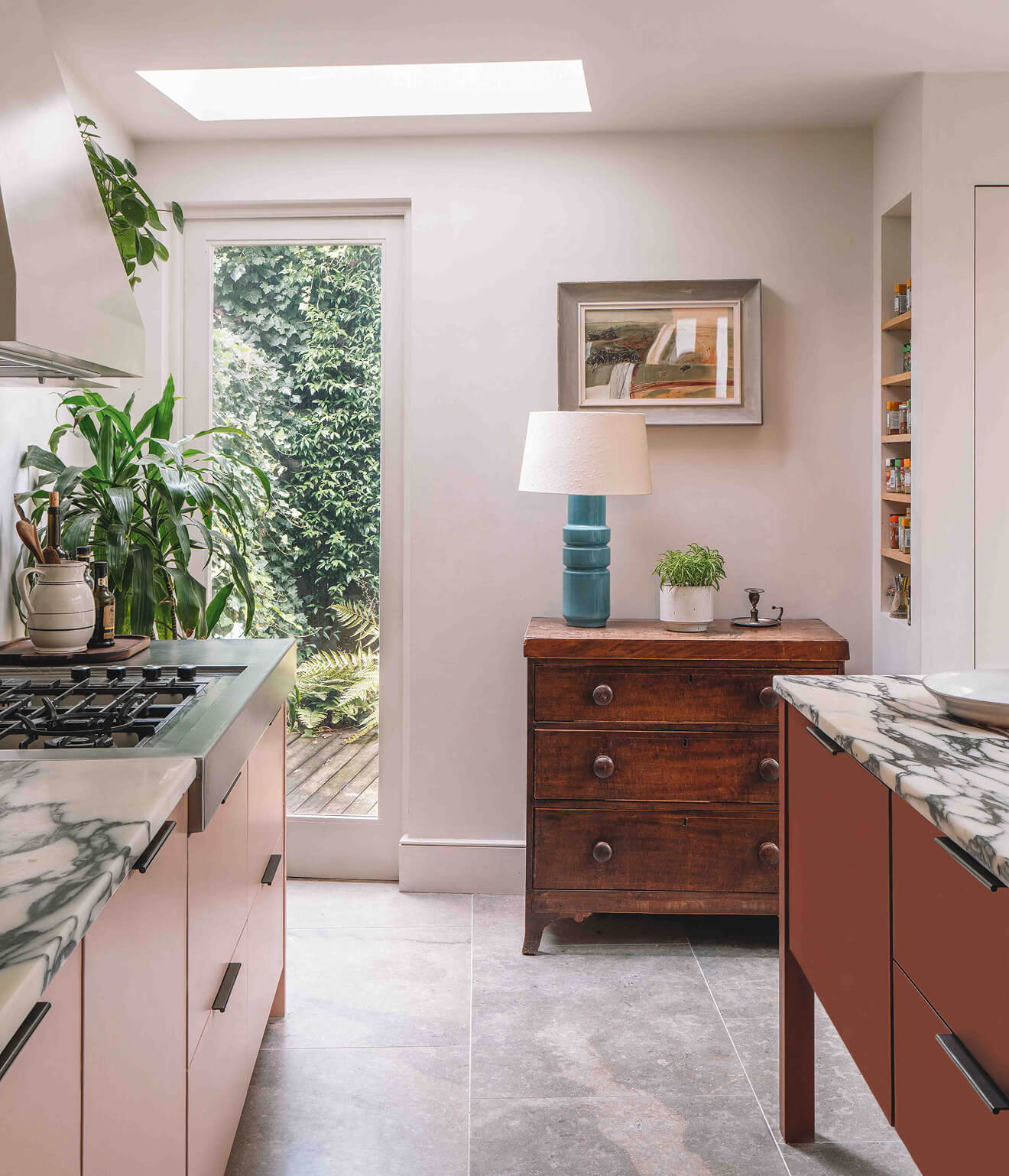 Another portrait image showing interior designed space