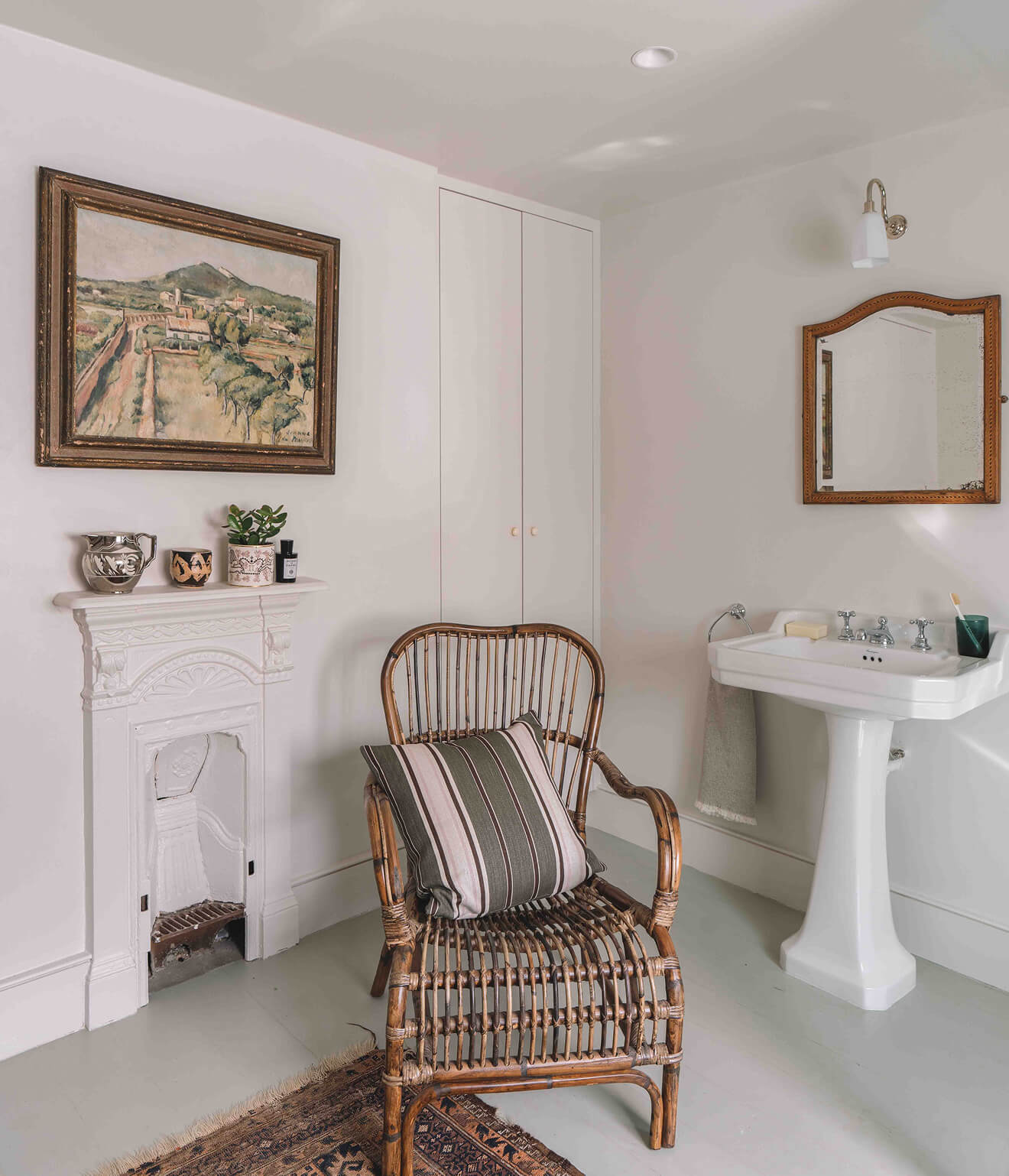 Portrait image showing interior designed space