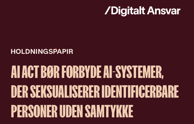 Rød baggrund med ferskenfarvet skrift