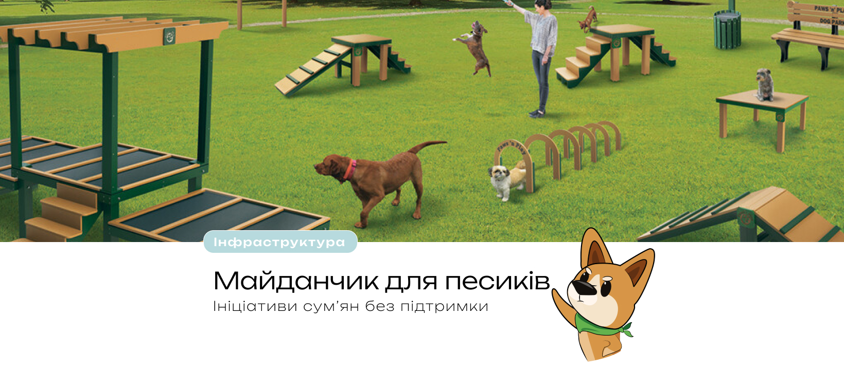 Майданчик для песиків: ініціативи сум’ян без підтримки