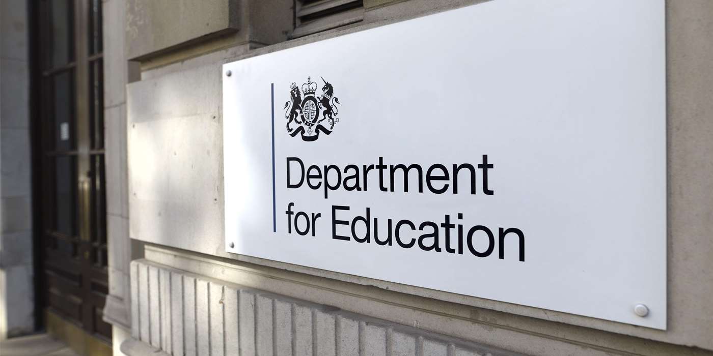 The Secretary of State for Education outside the Department for Education