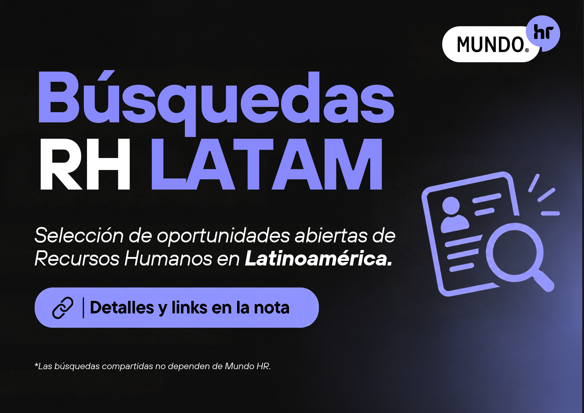 Cinco oportunidades laborales en Recursos Humanos para profesionales de la región
