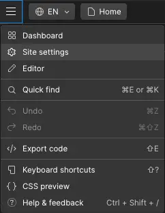 site settings image webflow