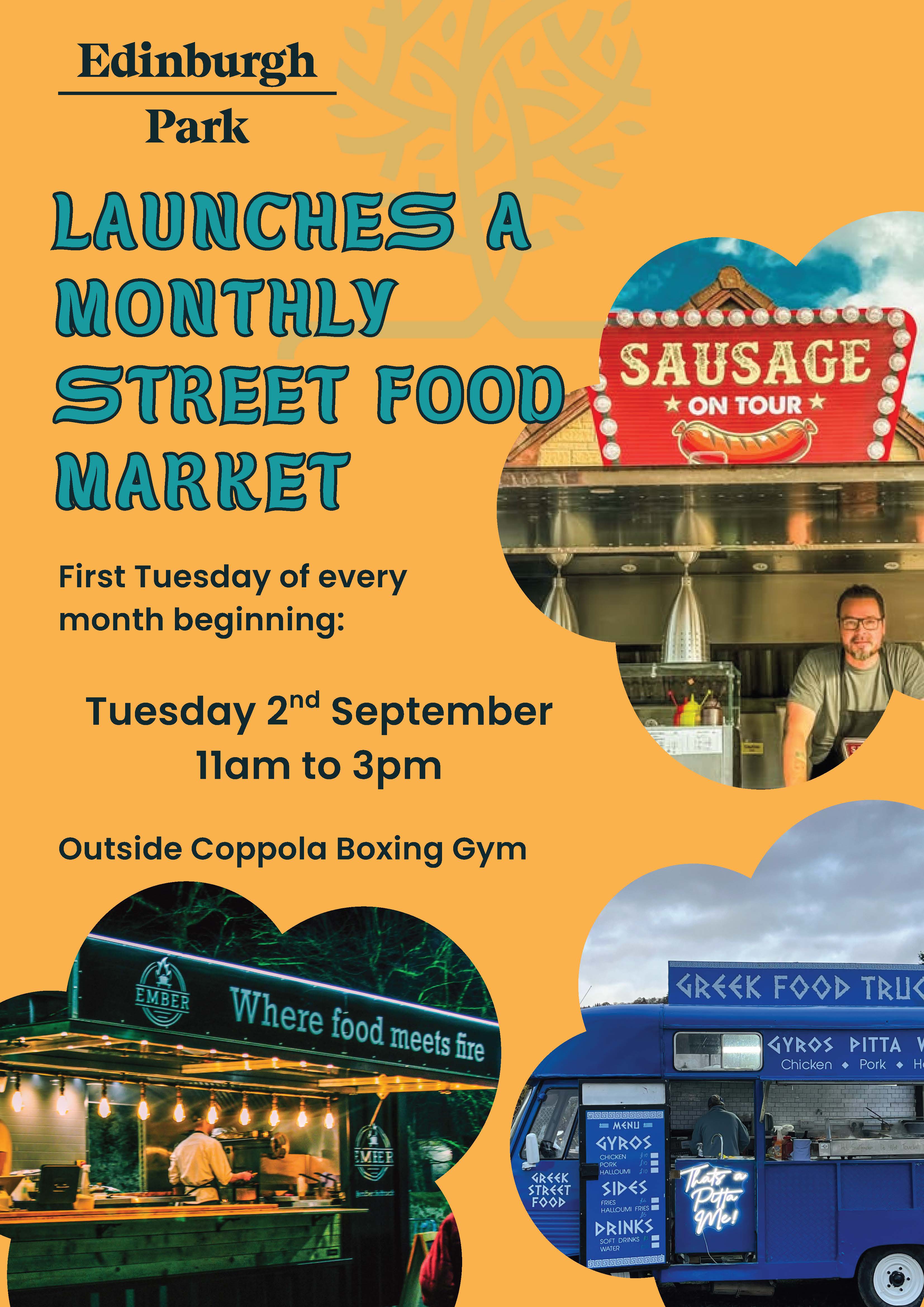 Edinburgh Park Launches a Street Food Market from Tuesday 2nd September!