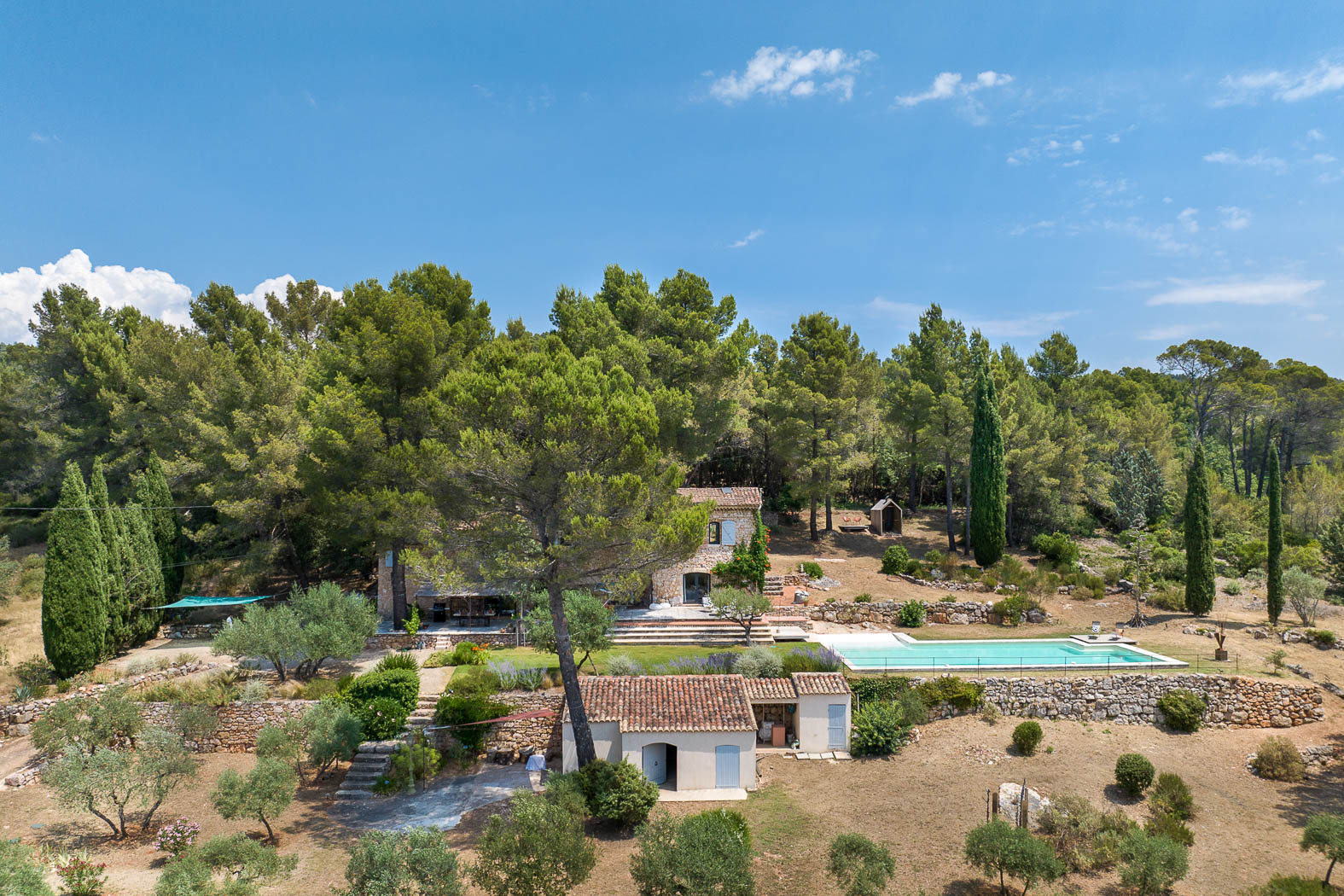 Mas provençal in the heart of green Provence