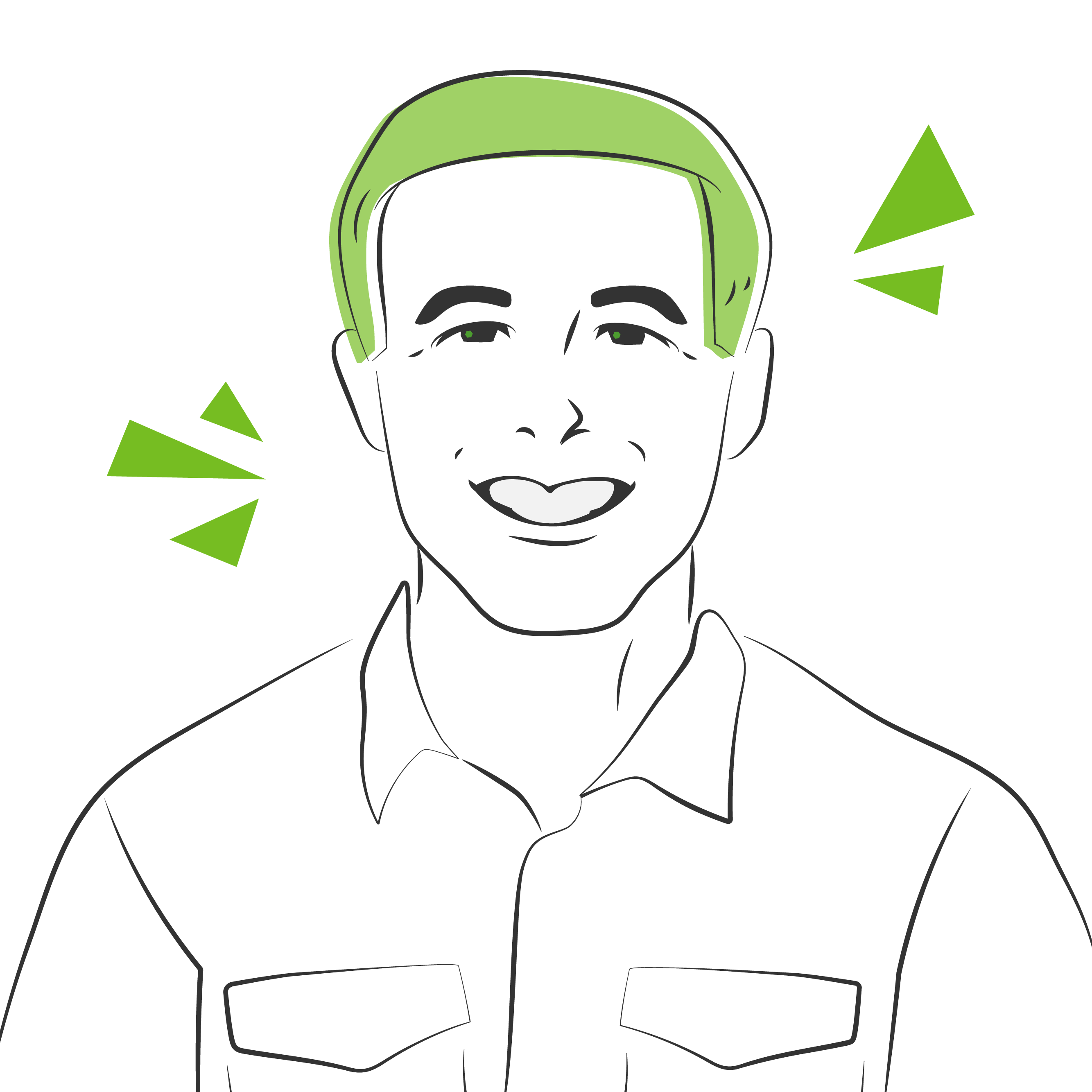 A vector portrait of Ben.