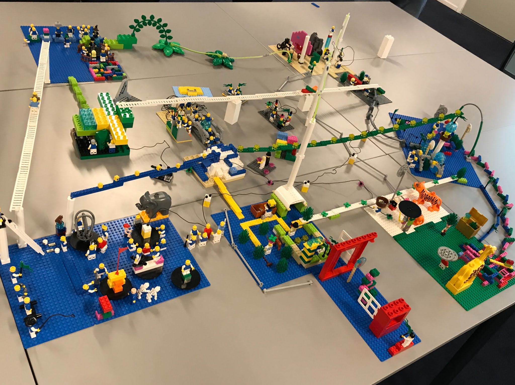 Bouwwerk op een tafel Lego Serious Play workshop