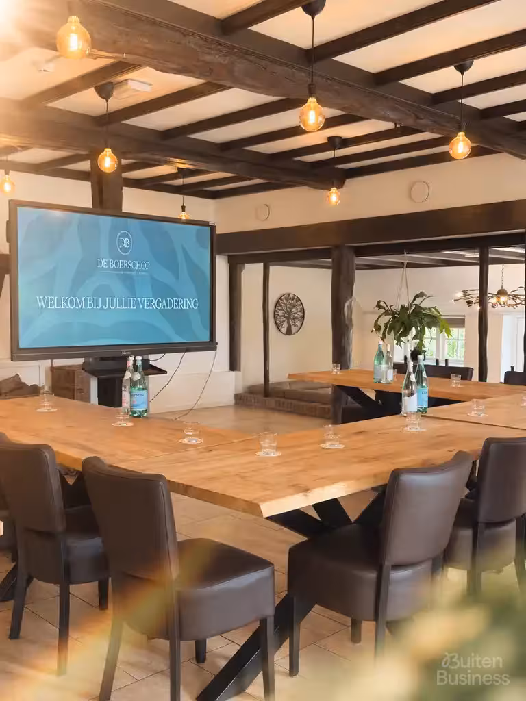 Vergaderen bij Landhoeve De Boerschop in Overijssel via BuitenBusiness