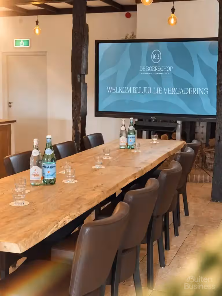Vergaderen bij Landhoeve De Boerschop in Overijssel via BuitenBusiness