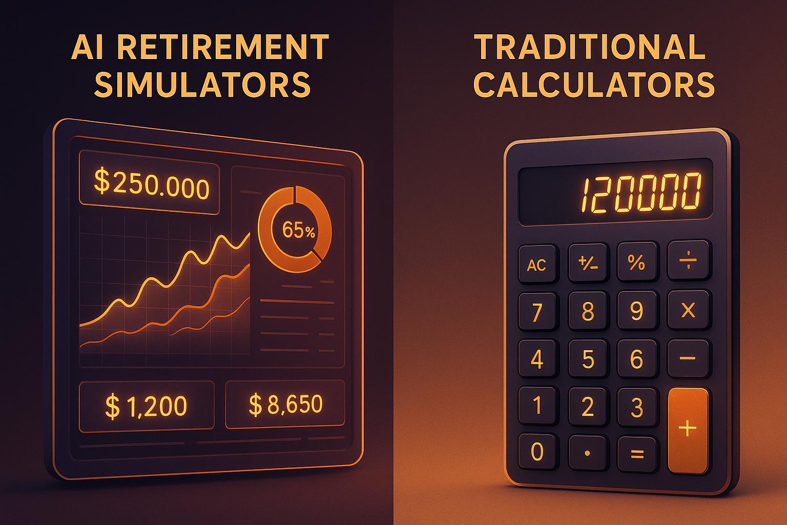 AI Retirement Simulators vs. Traditional Calculators