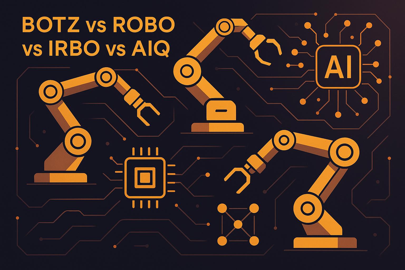 BOTZ vs ROBO vs IRBO vs AIQ - Best AI/automation ETF for diversified  robotics exposure