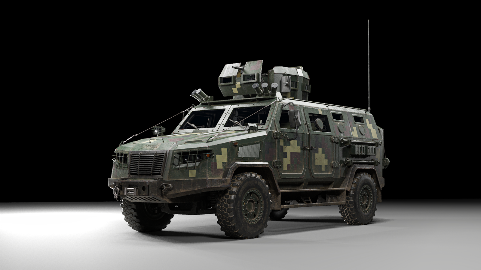 Kozak-2M1 open-top armored car