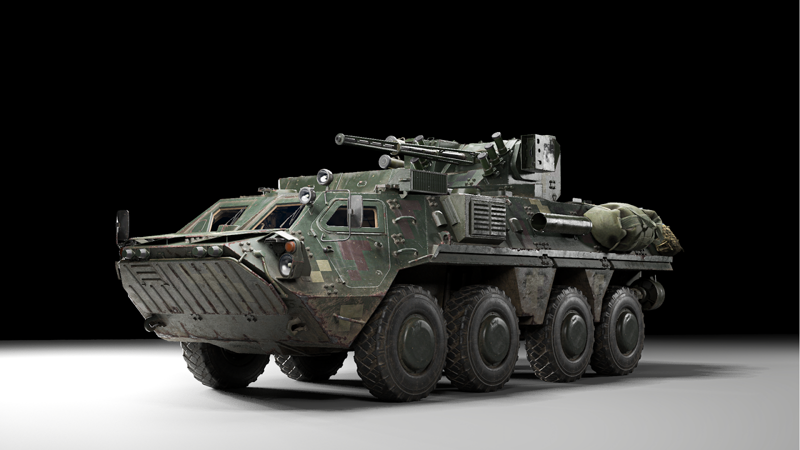 BTR-4 wheeled IFV interior