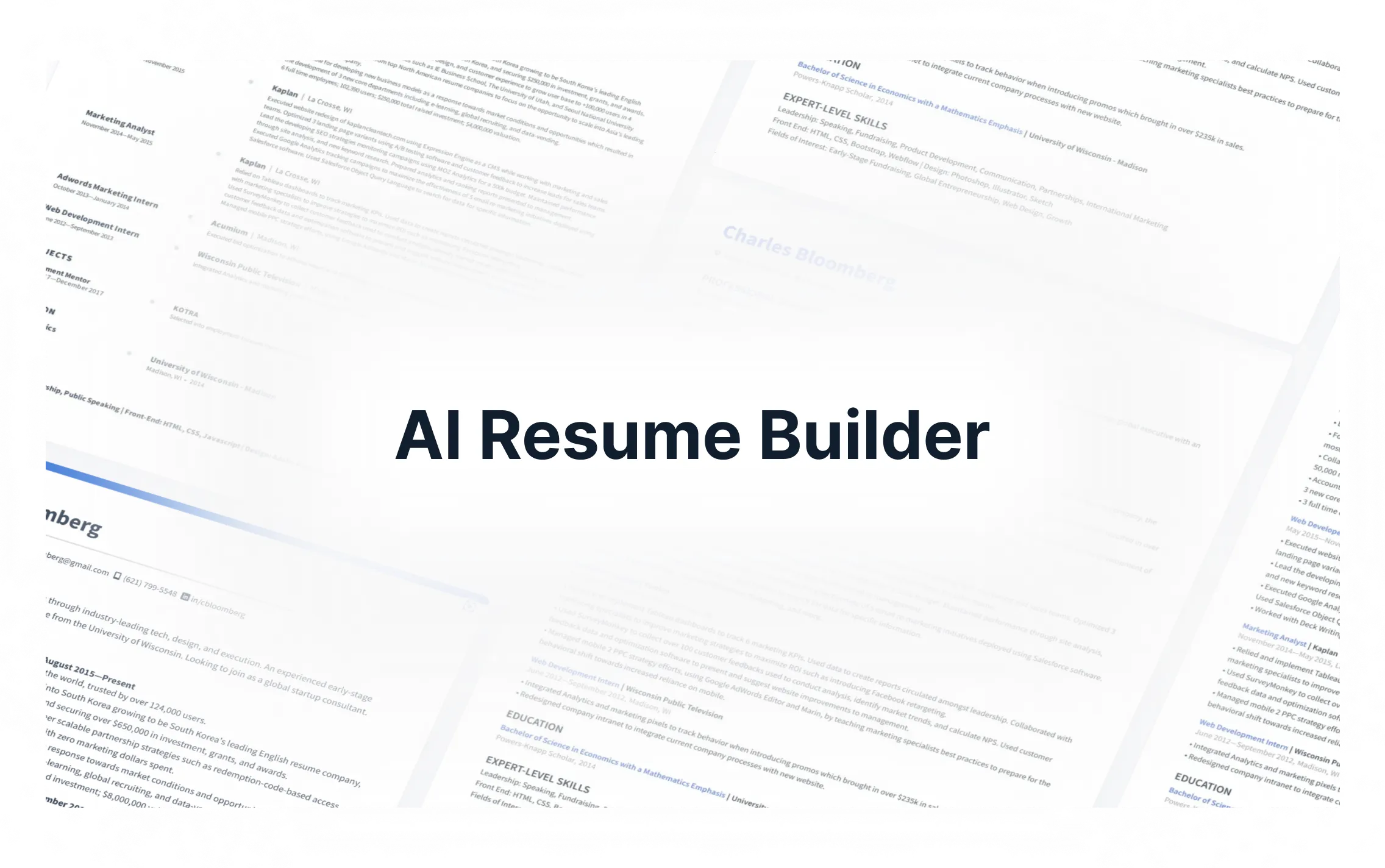 Resume Templates The Best AI Resume Builder In The World