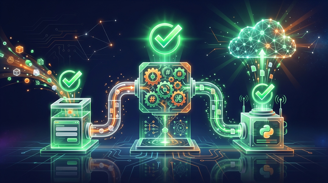 n8nワークフローの3ノード構成