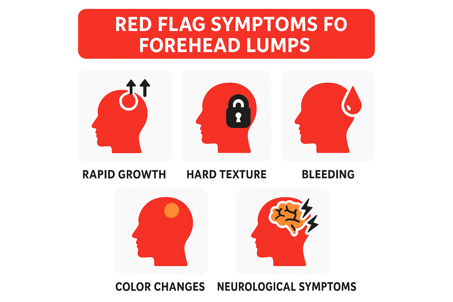 Design a warning signs infographic in 1024x1024 square forma