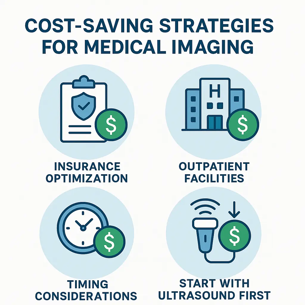 Create a 1024x1024 square image showing cost-saving strategi