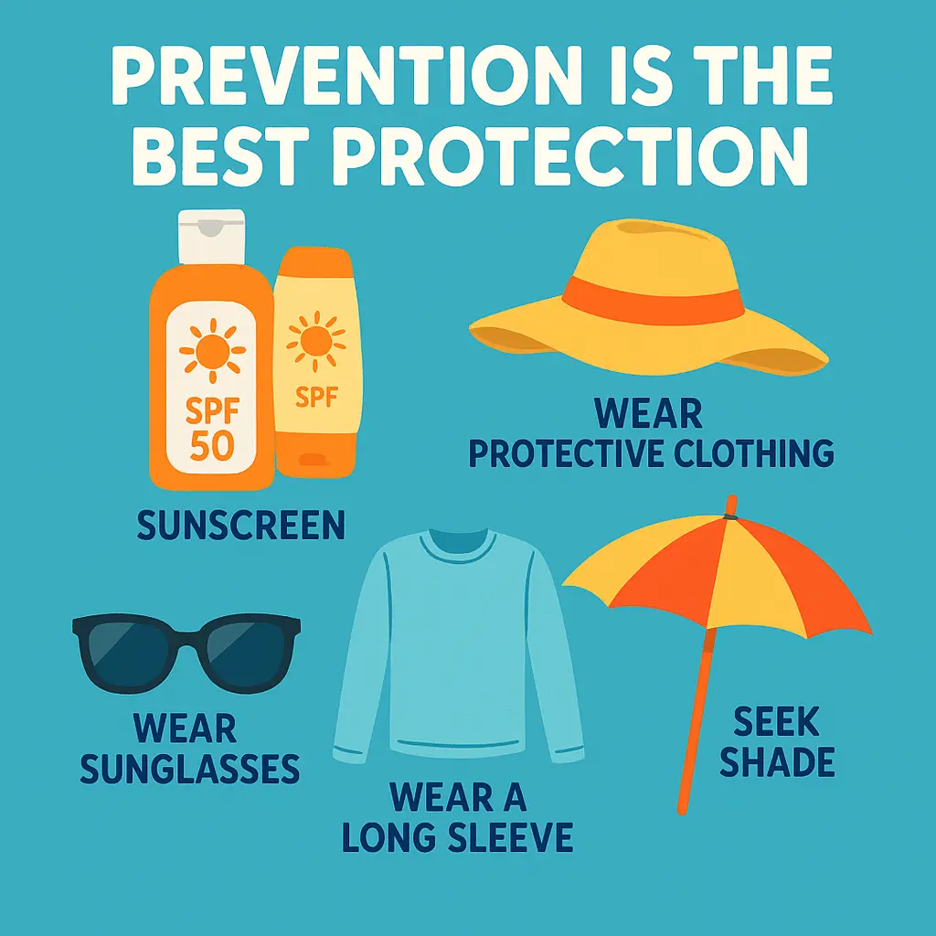 Create a prevention-focused image in 1024x1024 square format