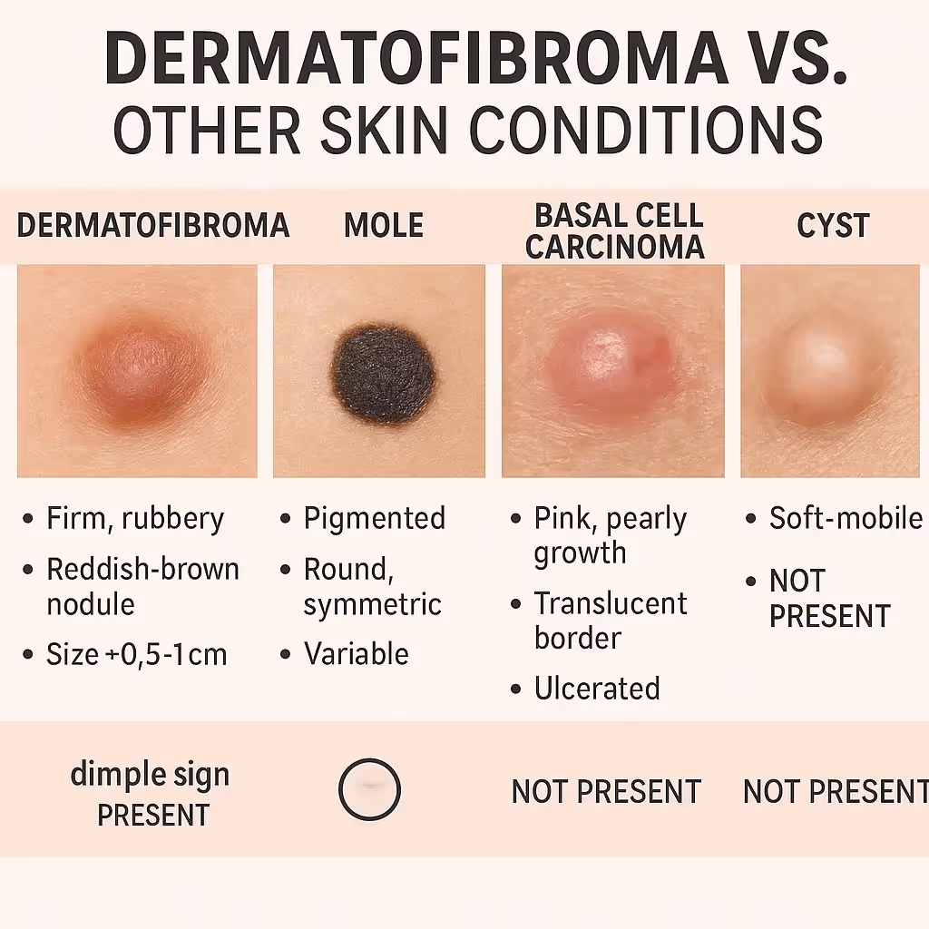 A hyper-realistic image of a An infographic comparing derma...