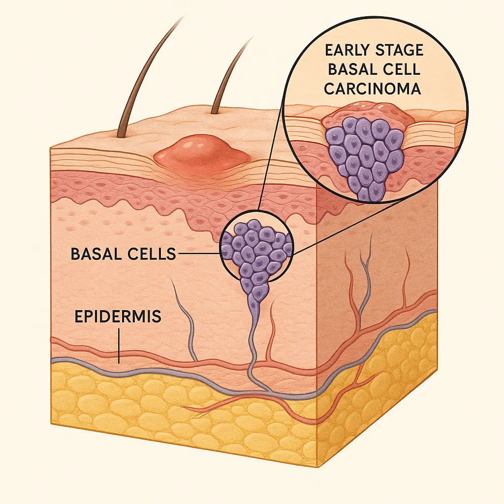 Early Stage Basal Cell Carcinoma Signs Diagnosis Treatment Options
