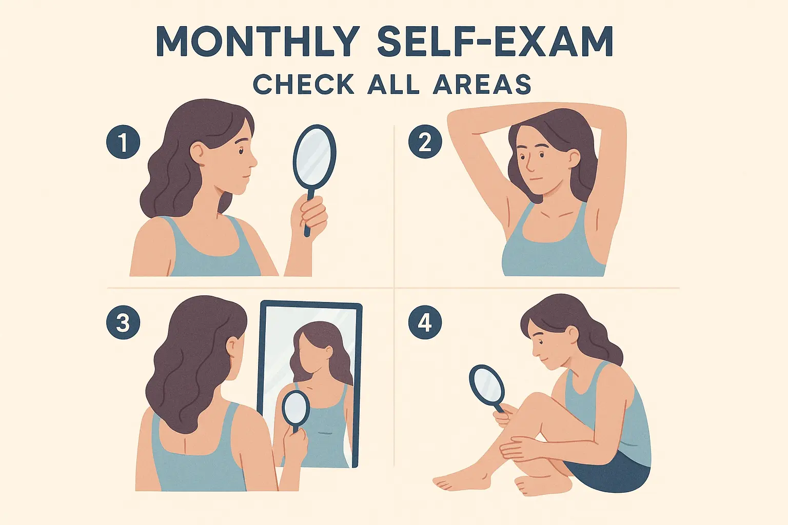 Create a square 1024x1024 image showing a step-by-step self-