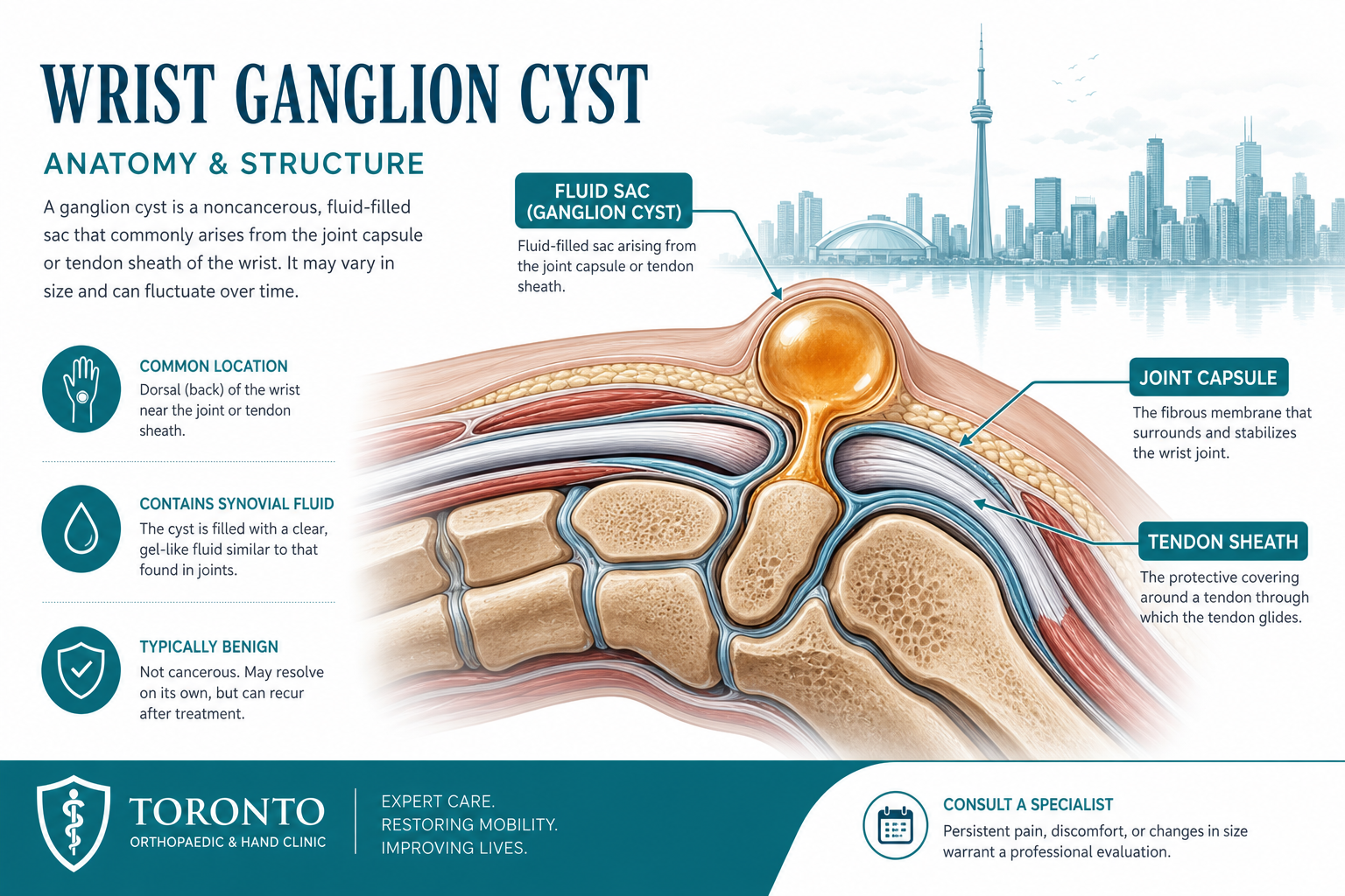 Difference Between a Ganglion Cyst and a Regular Wrist Bump