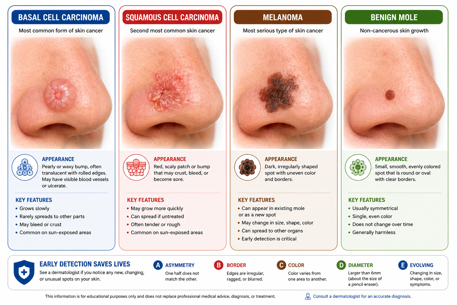 What Does Skin Cancer On the Nose Look Like?