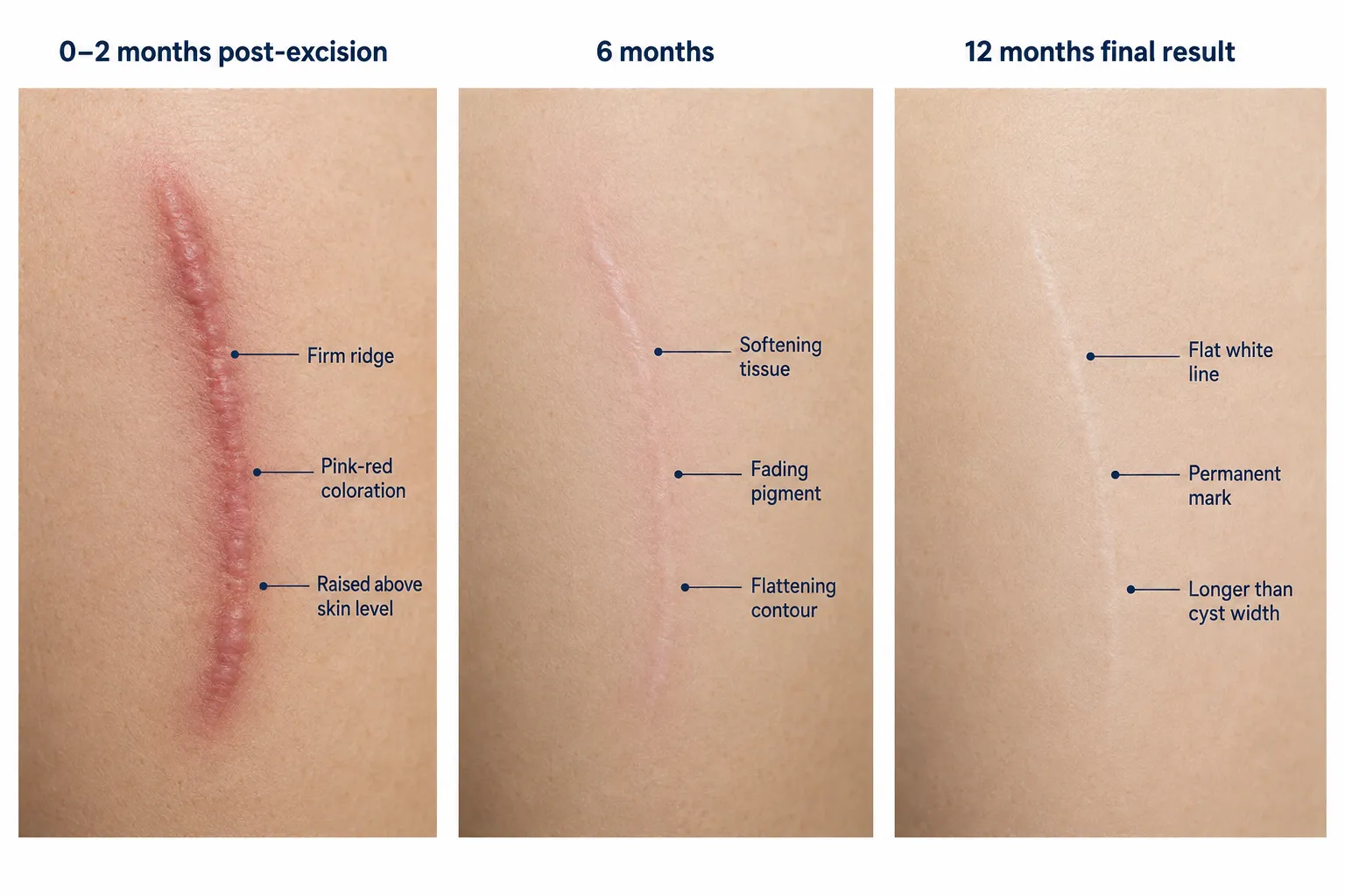 What do cyst removal results actually look like?