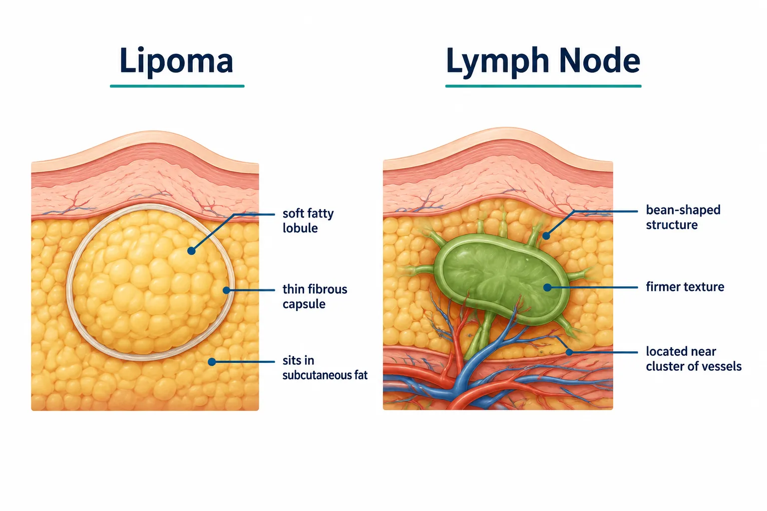 What's the Difference Between a Lipoma and a Swollen Lymph Node