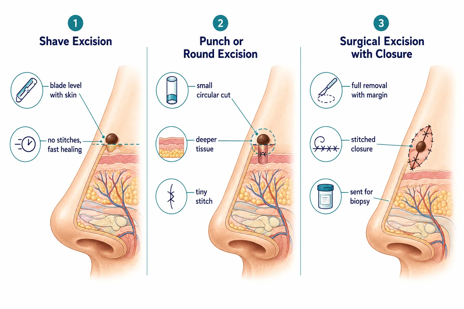What Are the Different Ways to Remove a Mole From Your Nose