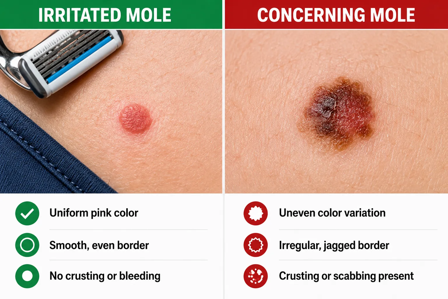 How to Tell if a Red Ring Around a Mole Is Melanoma