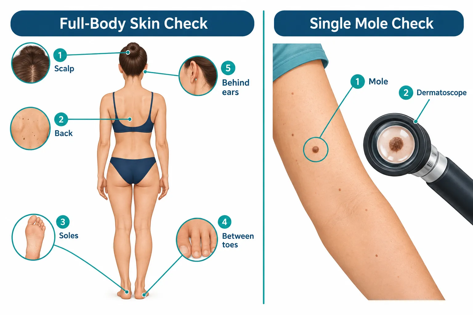 What's the Difference Between a Full-Body Skin Check and Checking Just One Mole