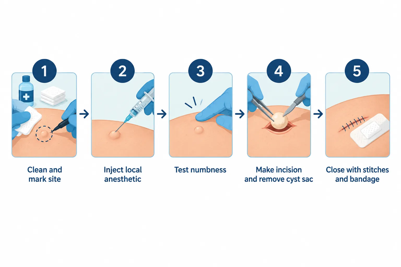 What to Expect During Cyst Removal Step by Step