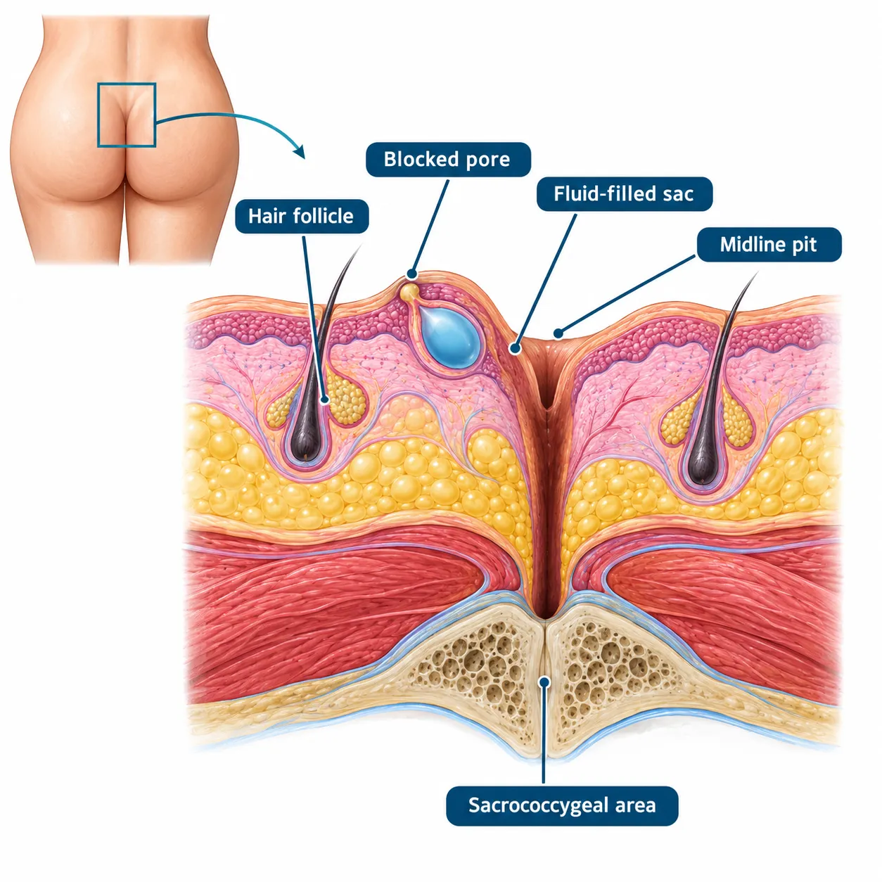 What Causes Cysts on the Buttocks
