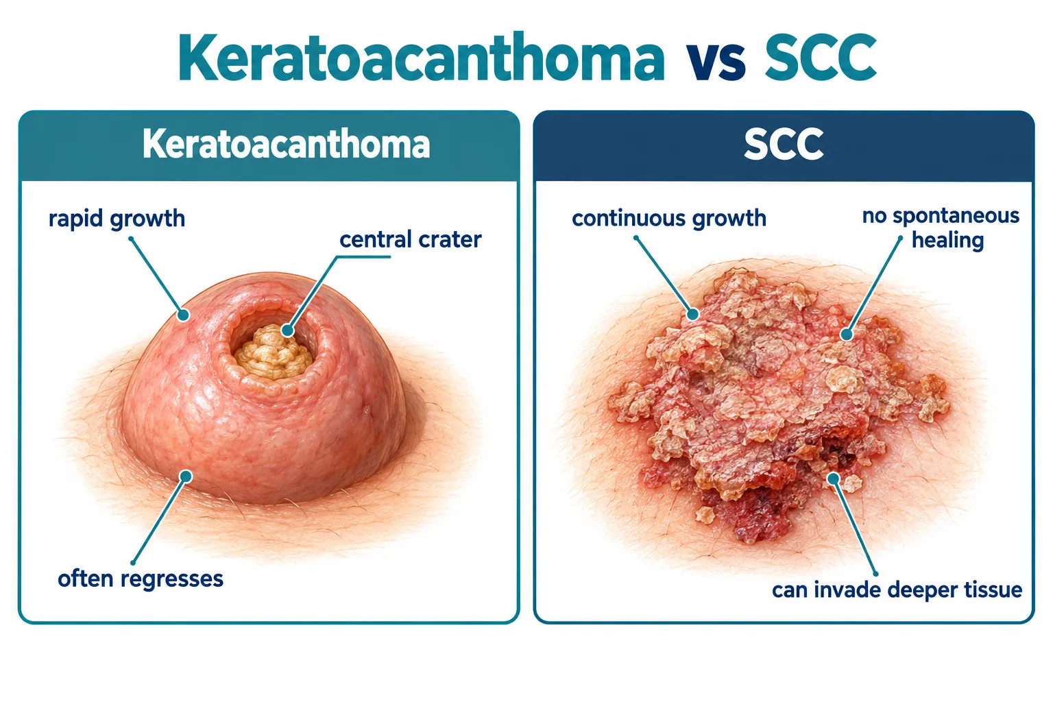 What Is Keratoacanthoma and How Is It Different From Squamous Cell Carcinoma