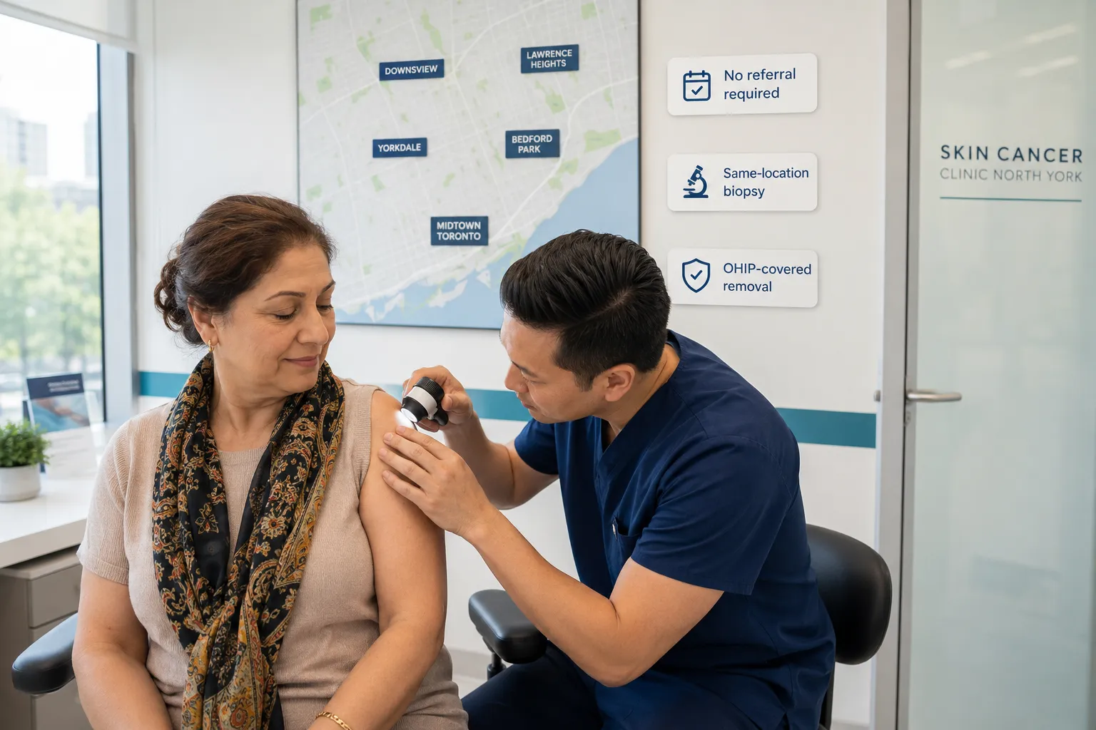 Who performs skin cancer surgery at The Minor Surgery Center?