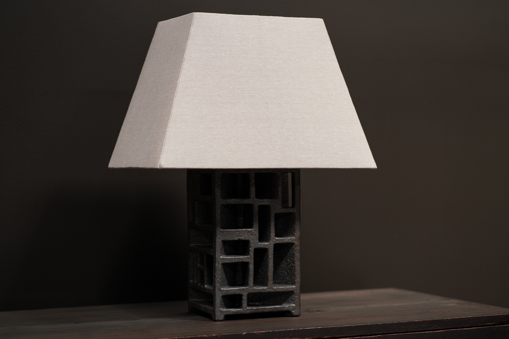 Ashlar Ceramic Lamp, Scott Mitchell Collection