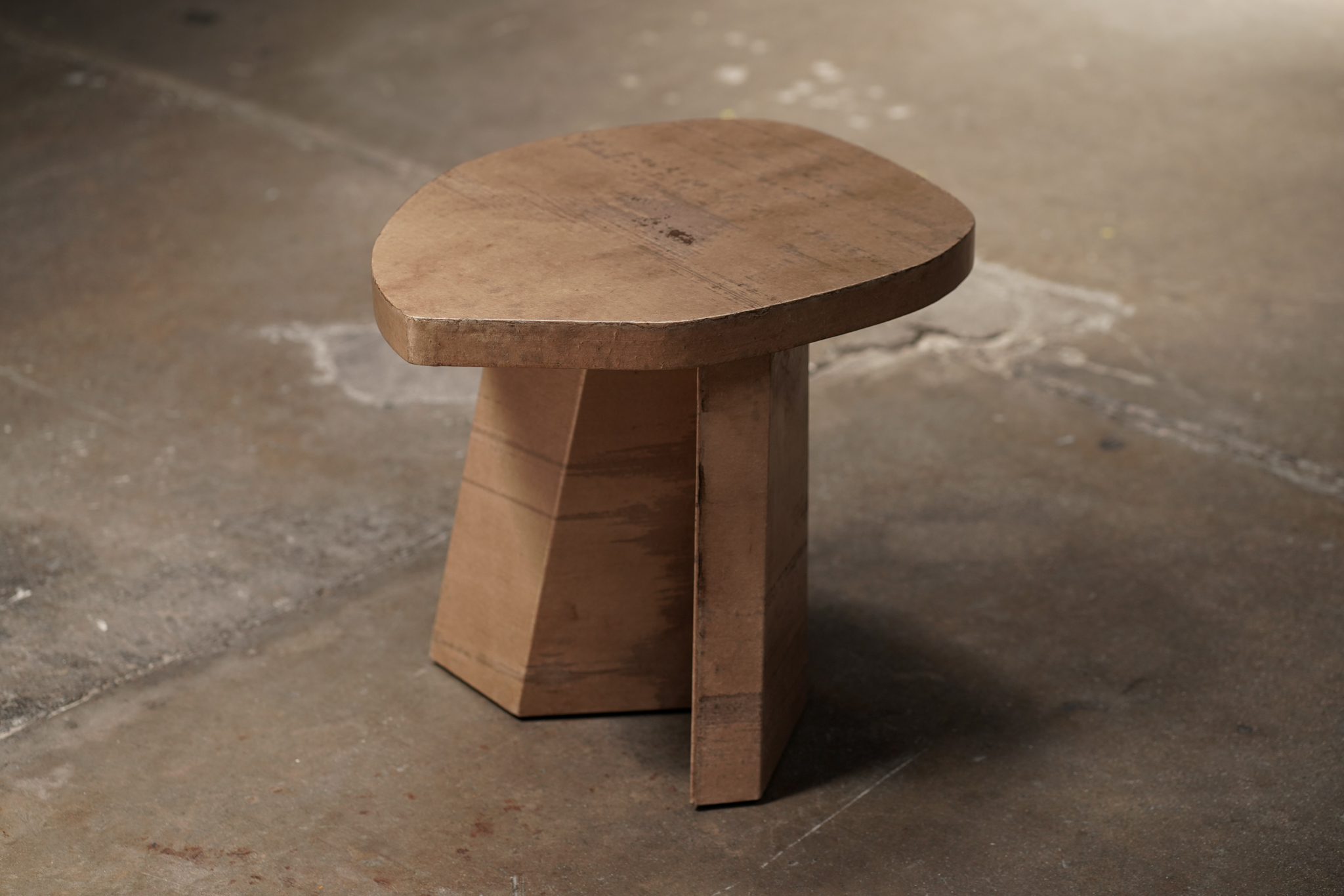 Ishi Paper Side Table Tan, by Studio Balestra