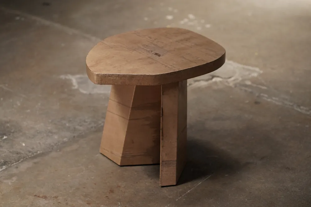 Ishi Paper Side Table Tan, by Studio Balestra
